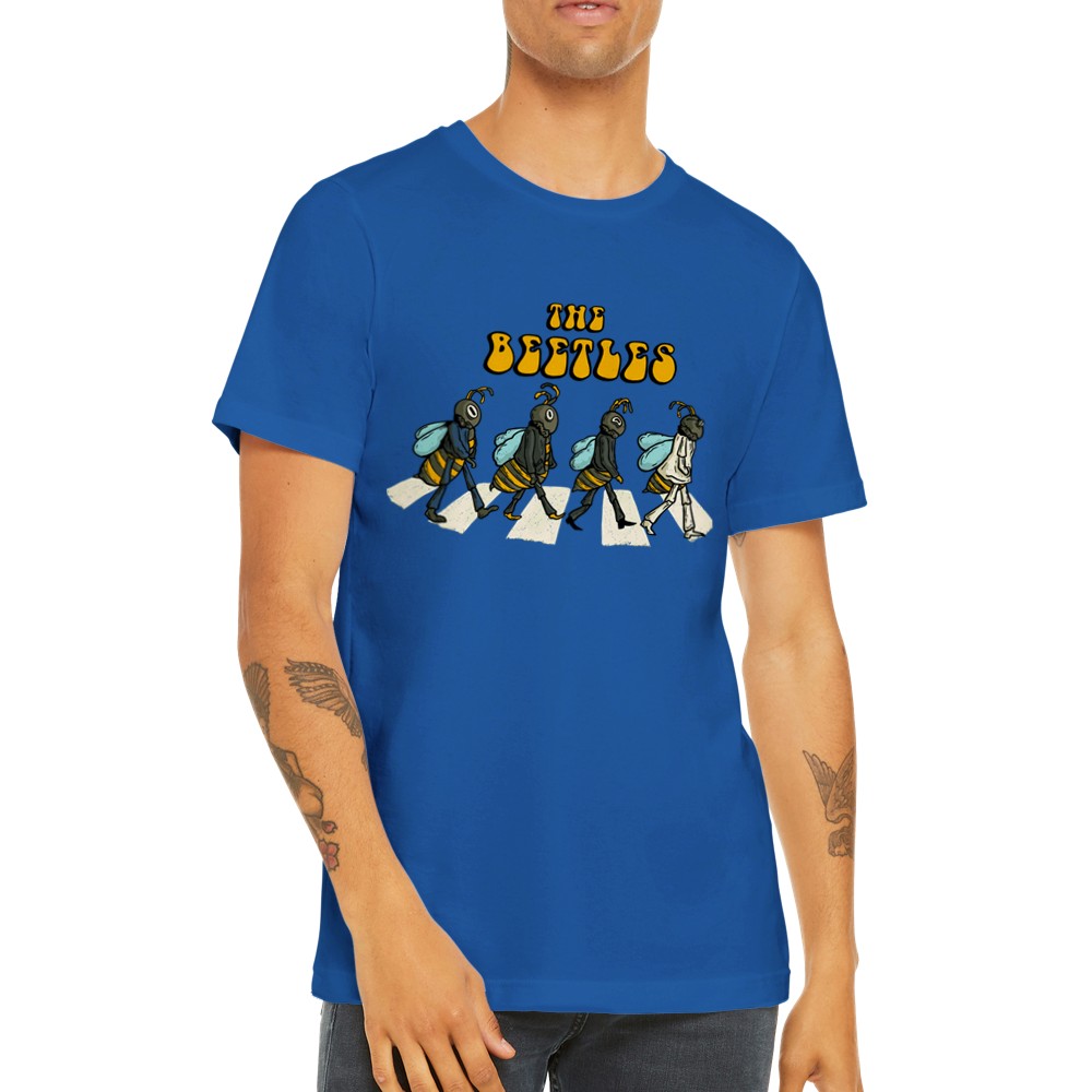 Musik T-shirt - Sjove Designs Artwork - The Beetles Premium Unisex T-shirt