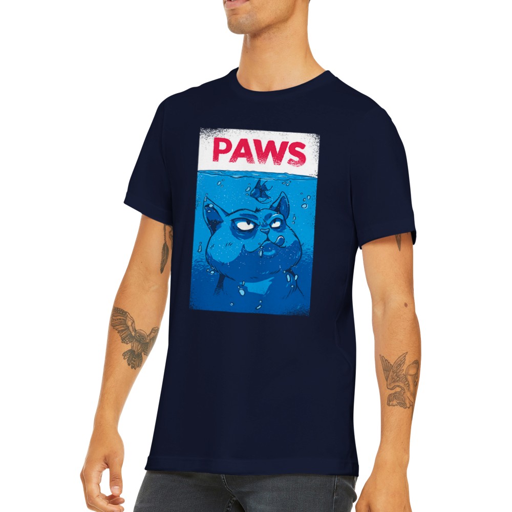 Zitat T-Shirt - Lustige Designs Artwork - Cat The Movie Paws Premium Unisex T-Shirt 