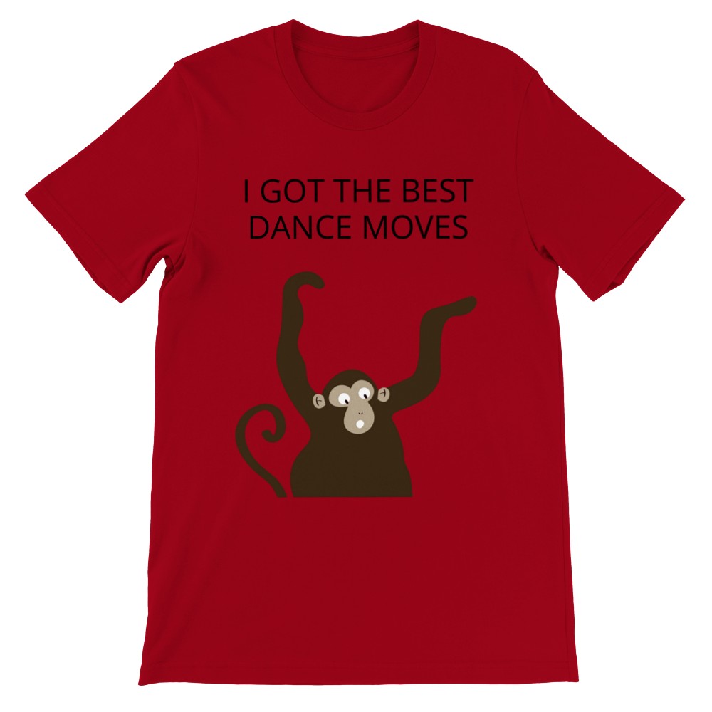 Sjove Artwork T-shirts - Abe - I Got The Best Dance Moves - Premium Unisex T-shirt