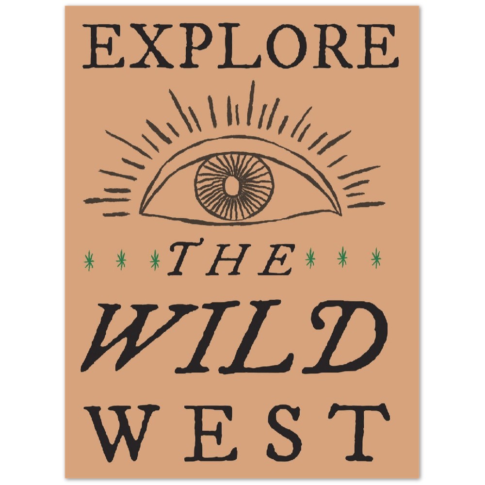 Plakat - Retro Americana - Explore The Wild West