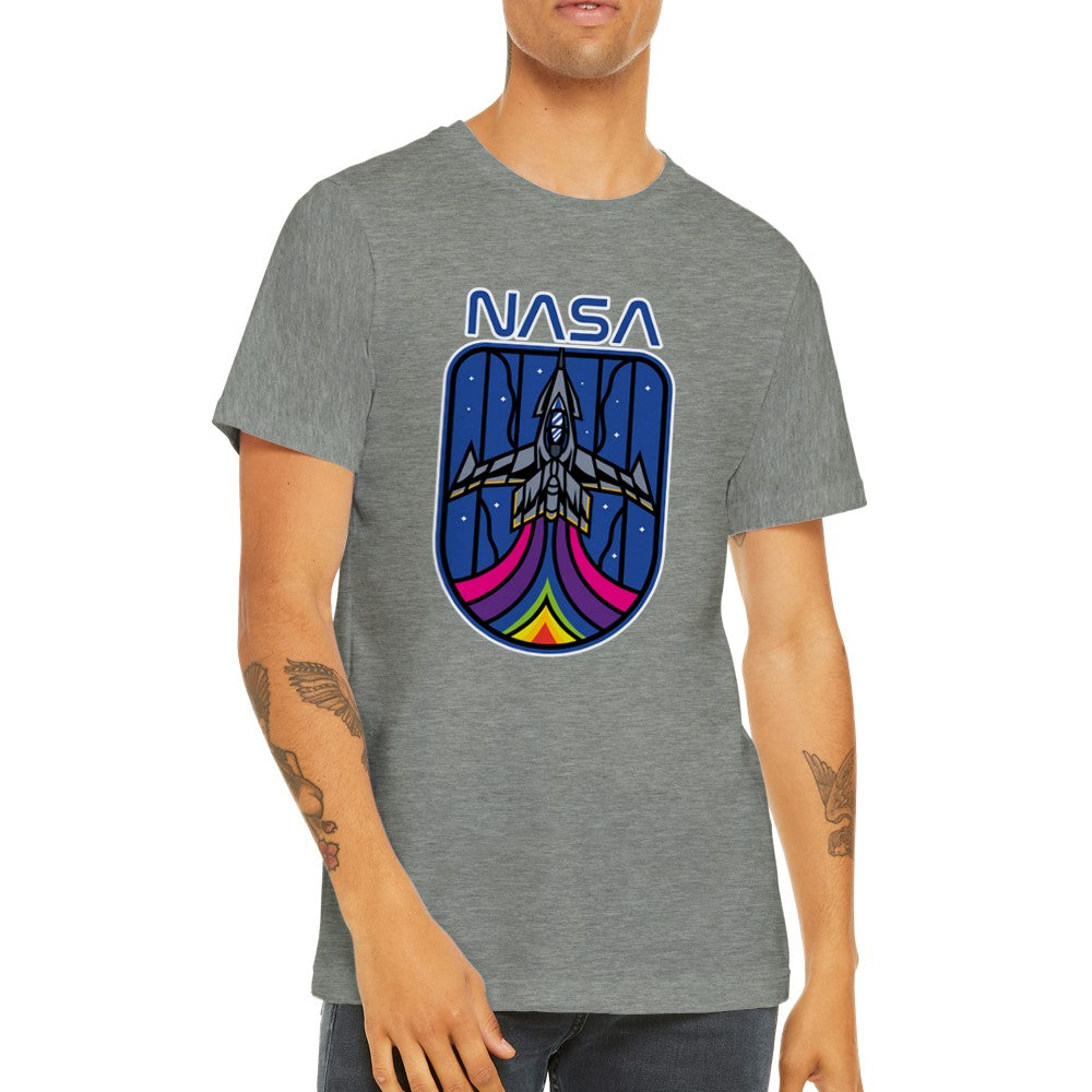 Zitat T-Shirt - Lustige Designs - NASA Space Invader Artwork Premium Unisex T-Shirt 