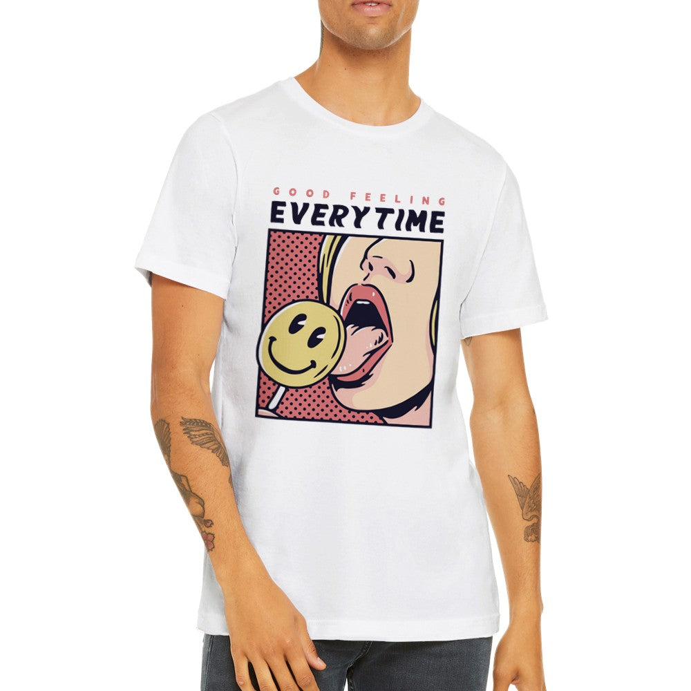Sjove T-shirts - Good Times Premium Unisex Crewneck T-shirt