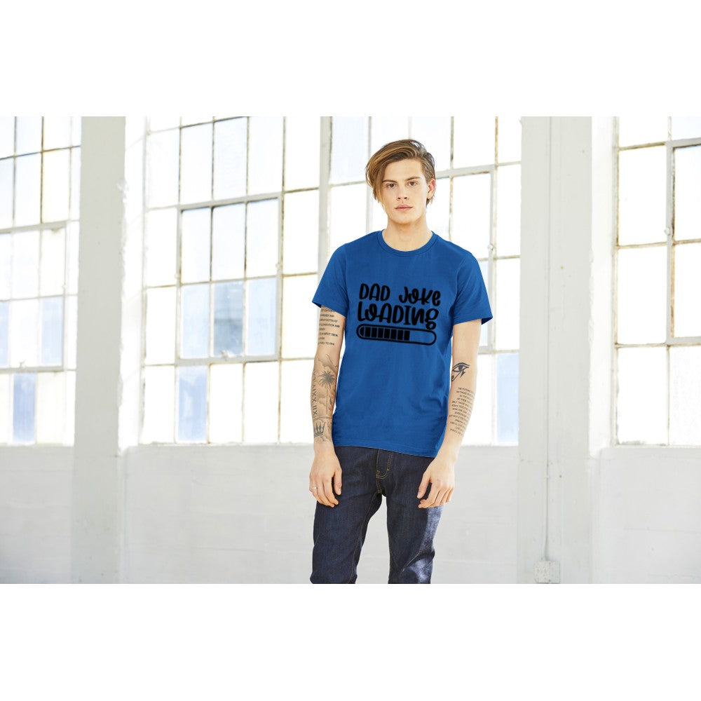 Citat T-shirts - Far Citater - Dad Joke Loading Premium Unisex T-shirt