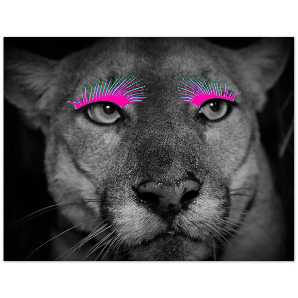 Poster - Lioness Artwork - Be Strong, Be Yourself - Premium Matte Poster Paper 