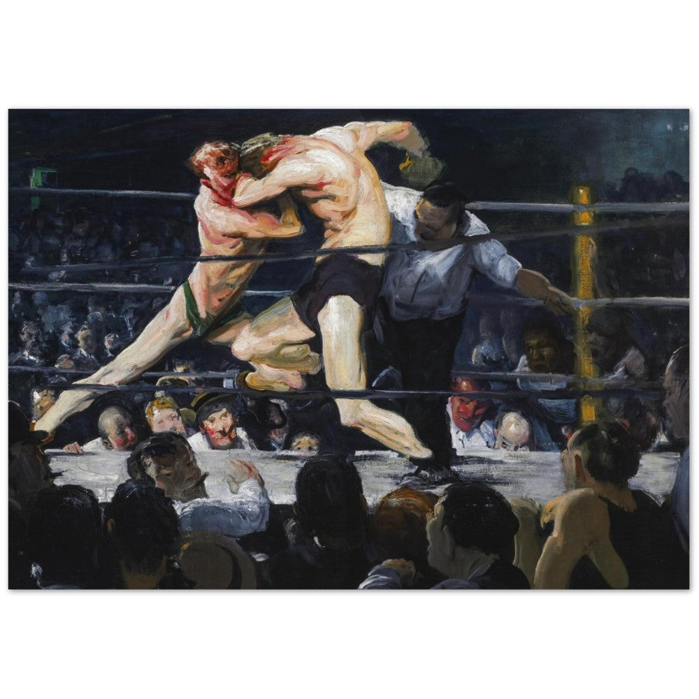 Poster – Stag at Sharkey George Bellows Art – Classic Mat Museum Poster Paper