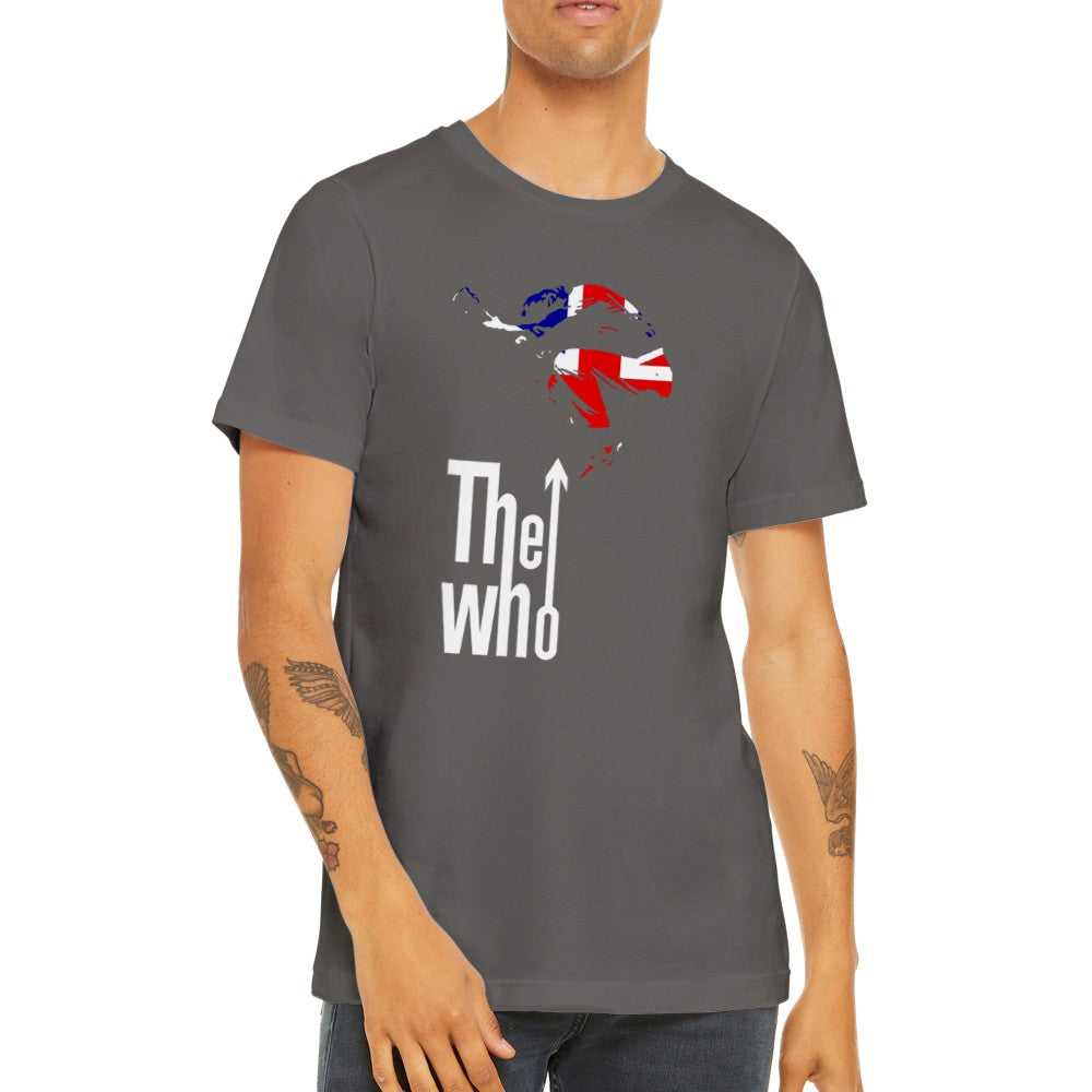 Musik T-Shirt - The Who Artwork - British Rocks Art Premium Unisex T-Shirt 