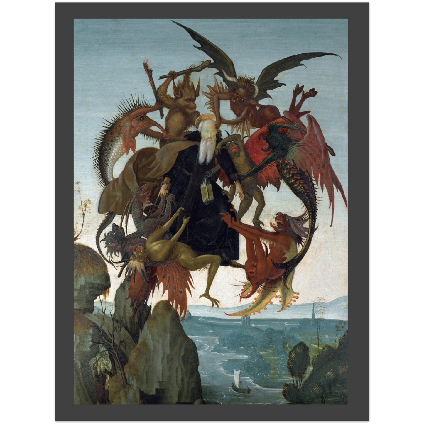 Plakat - Michelangelo Buonarroti's The Torment of Saint Anthony - Premium Mat Plakat Papir