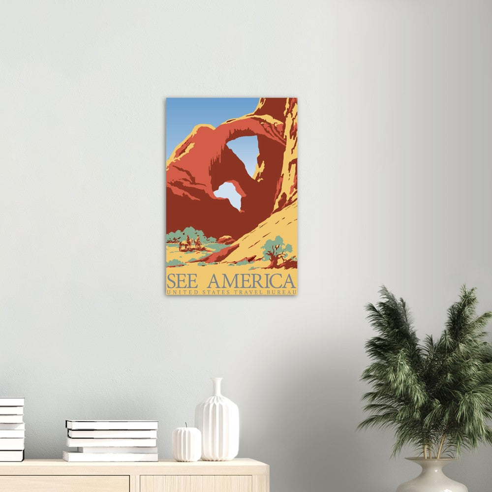 Poster - Retro - See America United States Travel Bureau