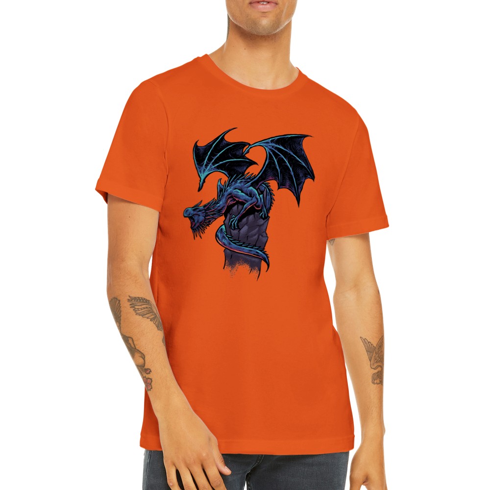 Artwork T-shirts -  Blue Dragon Artwork - Premium Unisex T-shirt