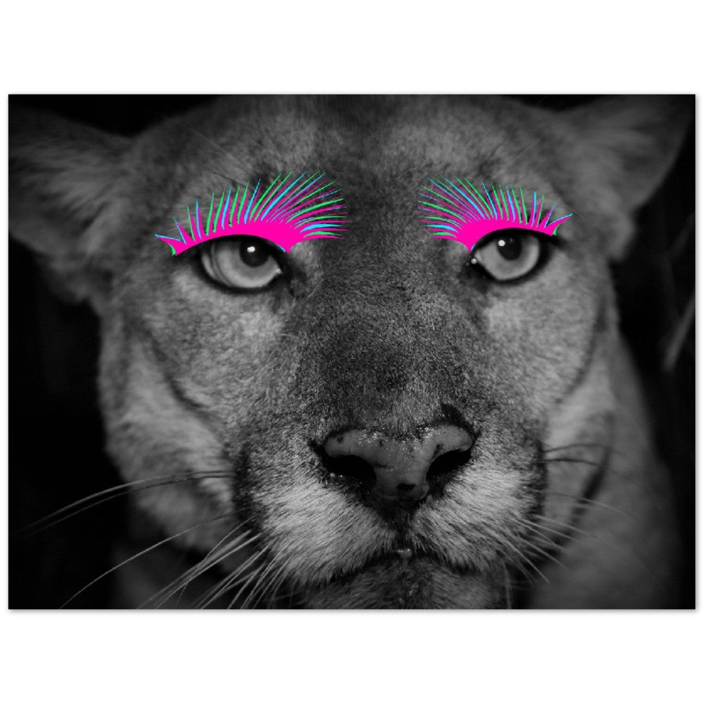 Poster – Lioness Artwork – Be Strong, Be Yourself – Hochwertiges mattes Posterpapier 
