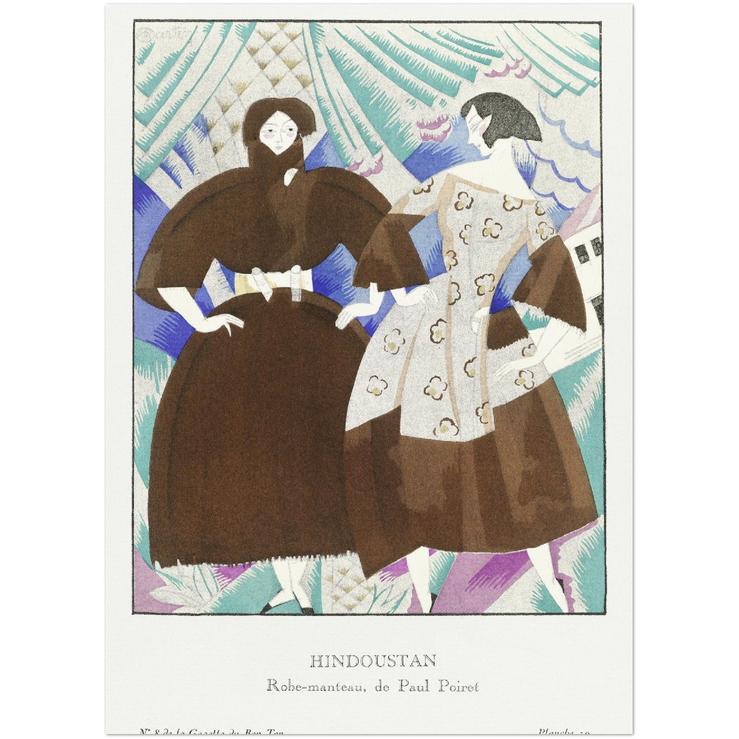 Poster – Hindustanobe-manteau, de Paul Poiret (1920) Charles Martin – Premium Matte Poster