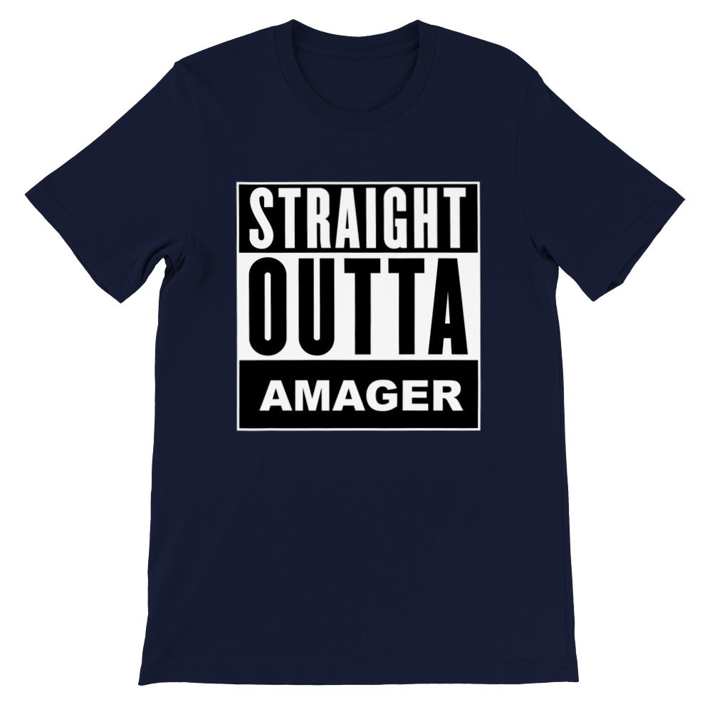 Lustige Stadt T-Shirts - Straight Outta Amager - Premium Unisex T-Shirt