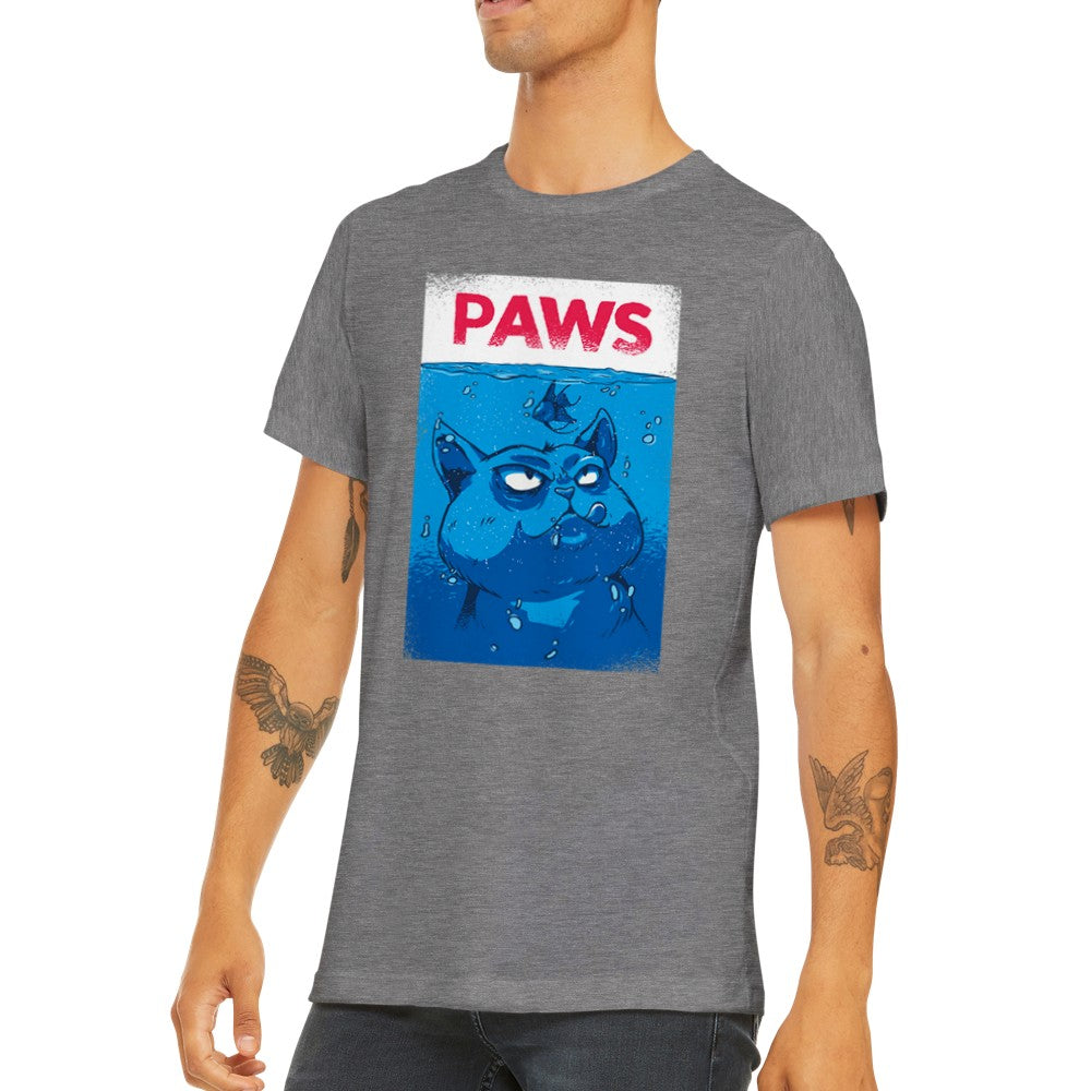 Citat T-shirt - Sjove Designs Artwork - Kat Filmen Paws Premium Unisex T-shirt