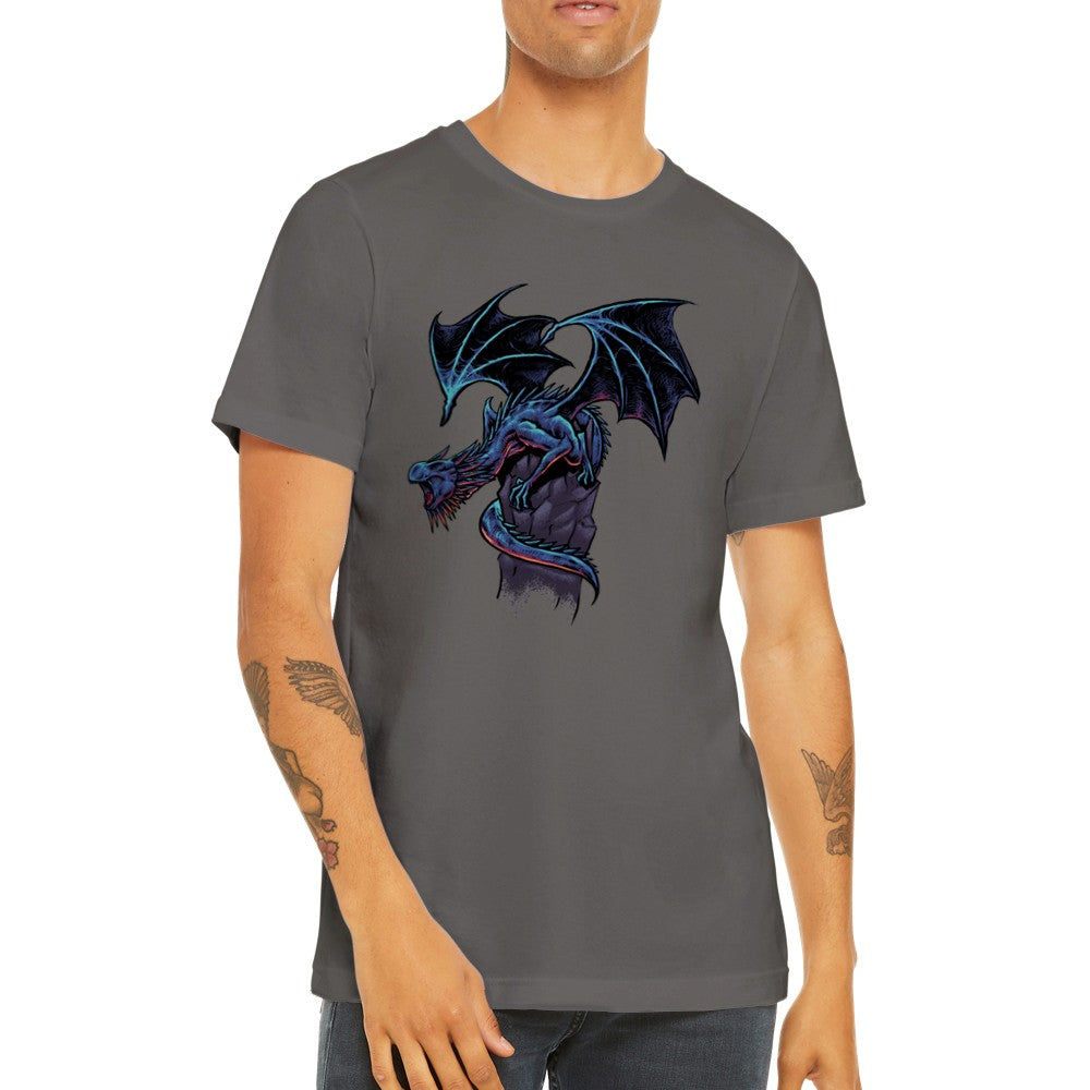 Artwork T-shirts -  Blue Dragon Artwork - Premium Unisex T-shirt