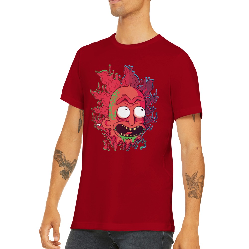 T-Shirt - Rick Artwork - Crazy Rick Stück Premium Unisex T-Shirt