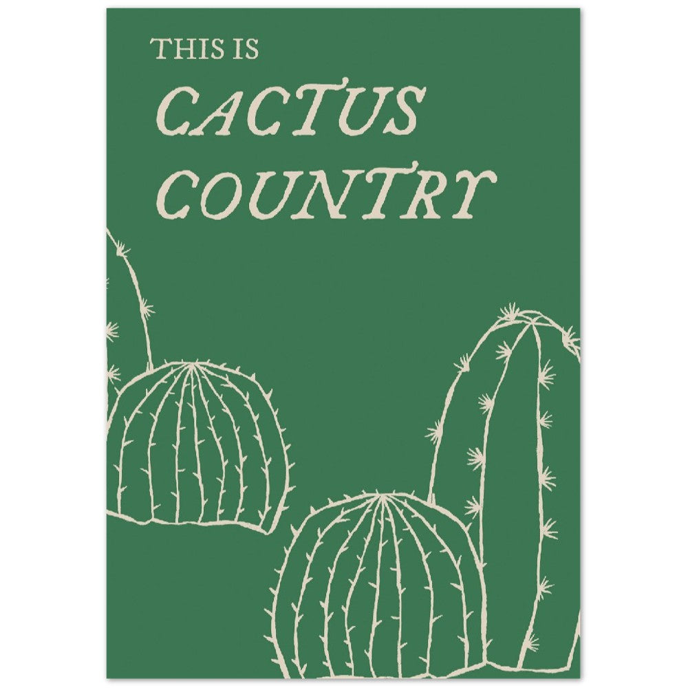 Plakat - Retro Americana - This Is Cactus Country