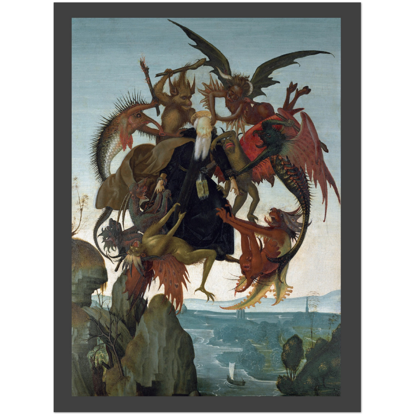 Plakat - Michelangelo Buonarroti's The Torment of Saint Anthony - Premium Mat Plakat Papir