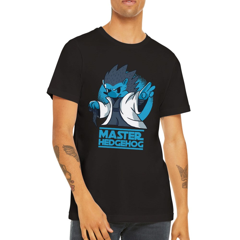 Citat T-shirt - Sjove Designs Artwork - Master Hedgehog Premium Unisex T-shirt