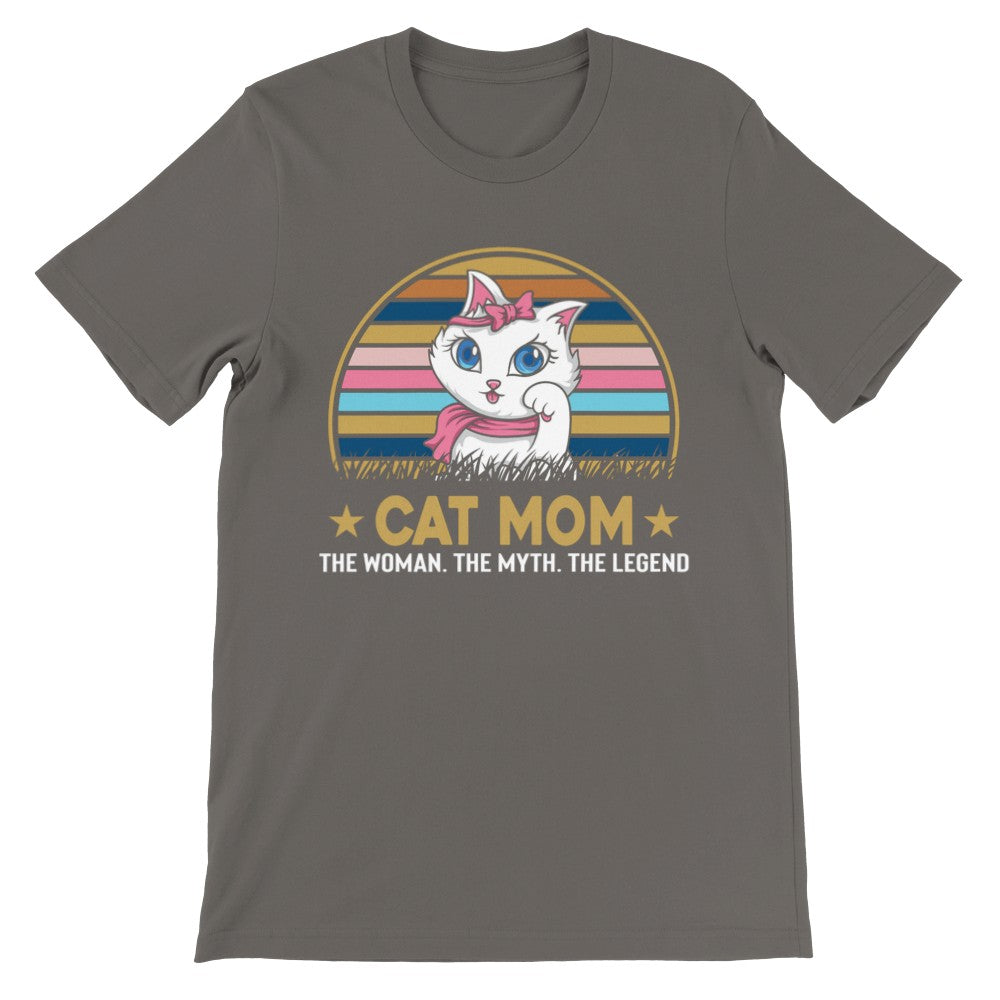 Funny T-Shirts - Kat Cat Mom - Premium Unisex T-shirt