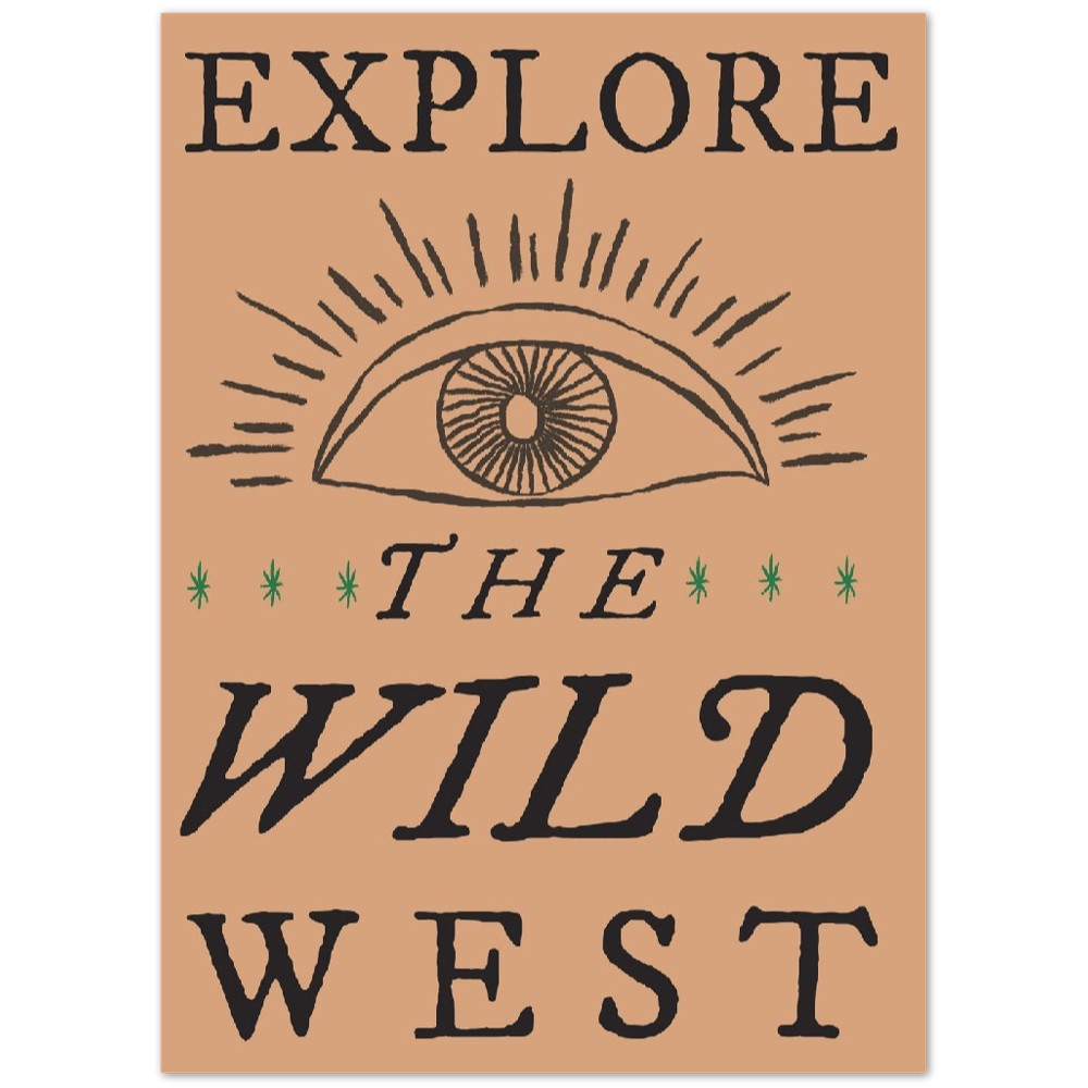 Plakat - Retro Americana - Explore The Wild West