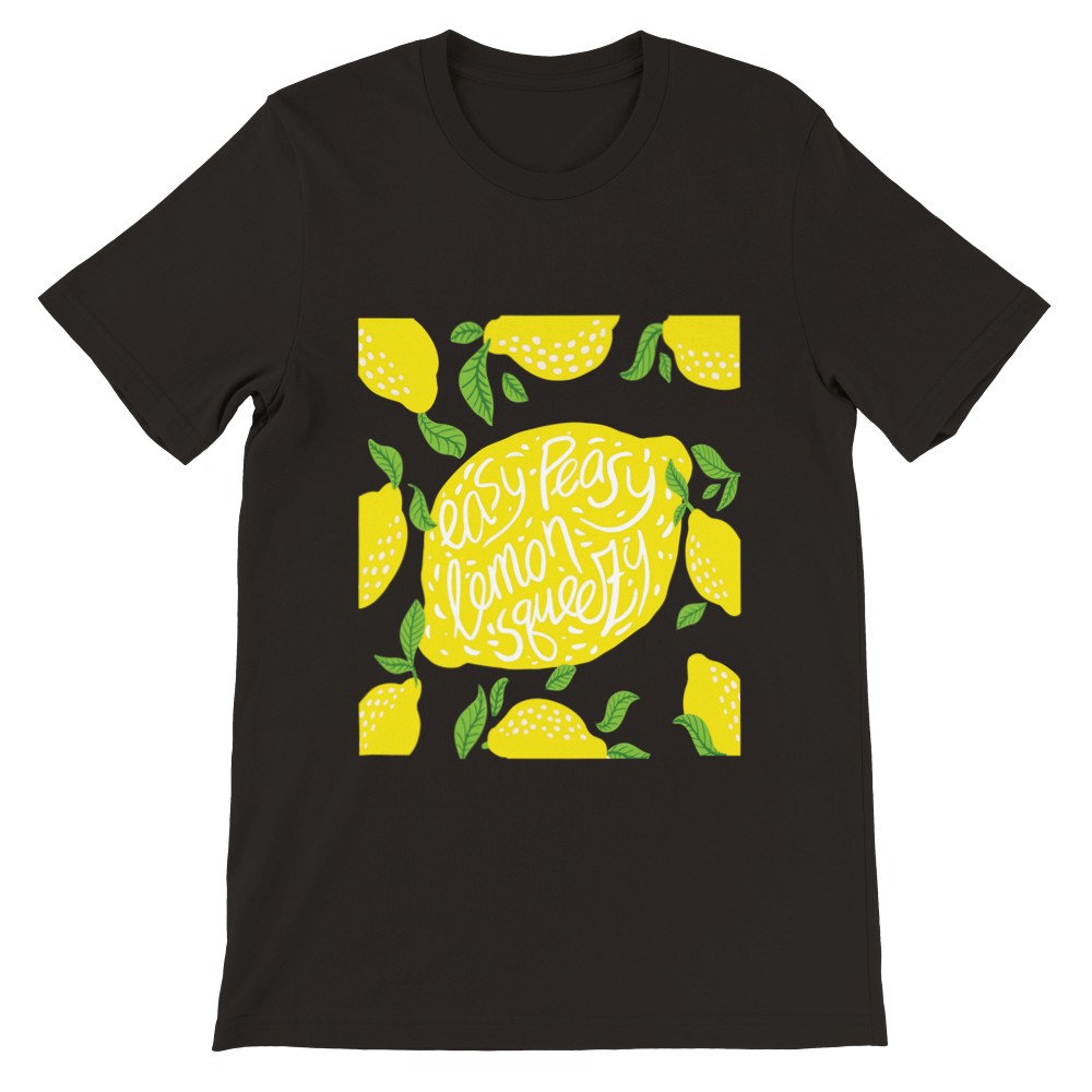 Sjov T-shirt - Easy Peasy Lemon Squeezy Premium Unisex T-shirt