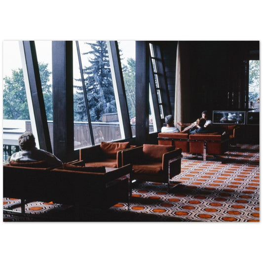 Poster Brown's Lobby, Fallsburg, New York (1977) by John Margolis