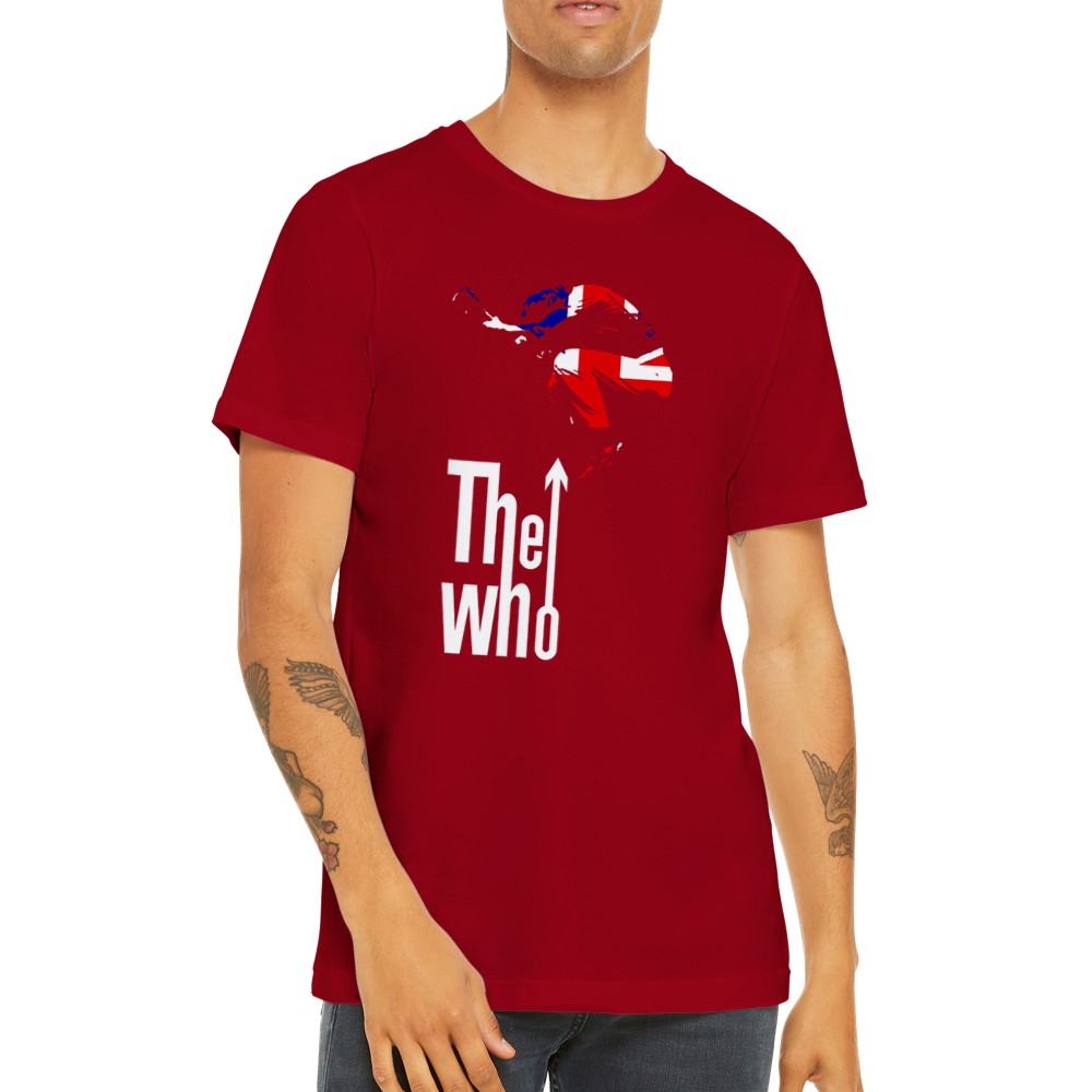 Music T-shirt - The Who Artwork - Britian Rocks Art Premium Unisex T-shirt