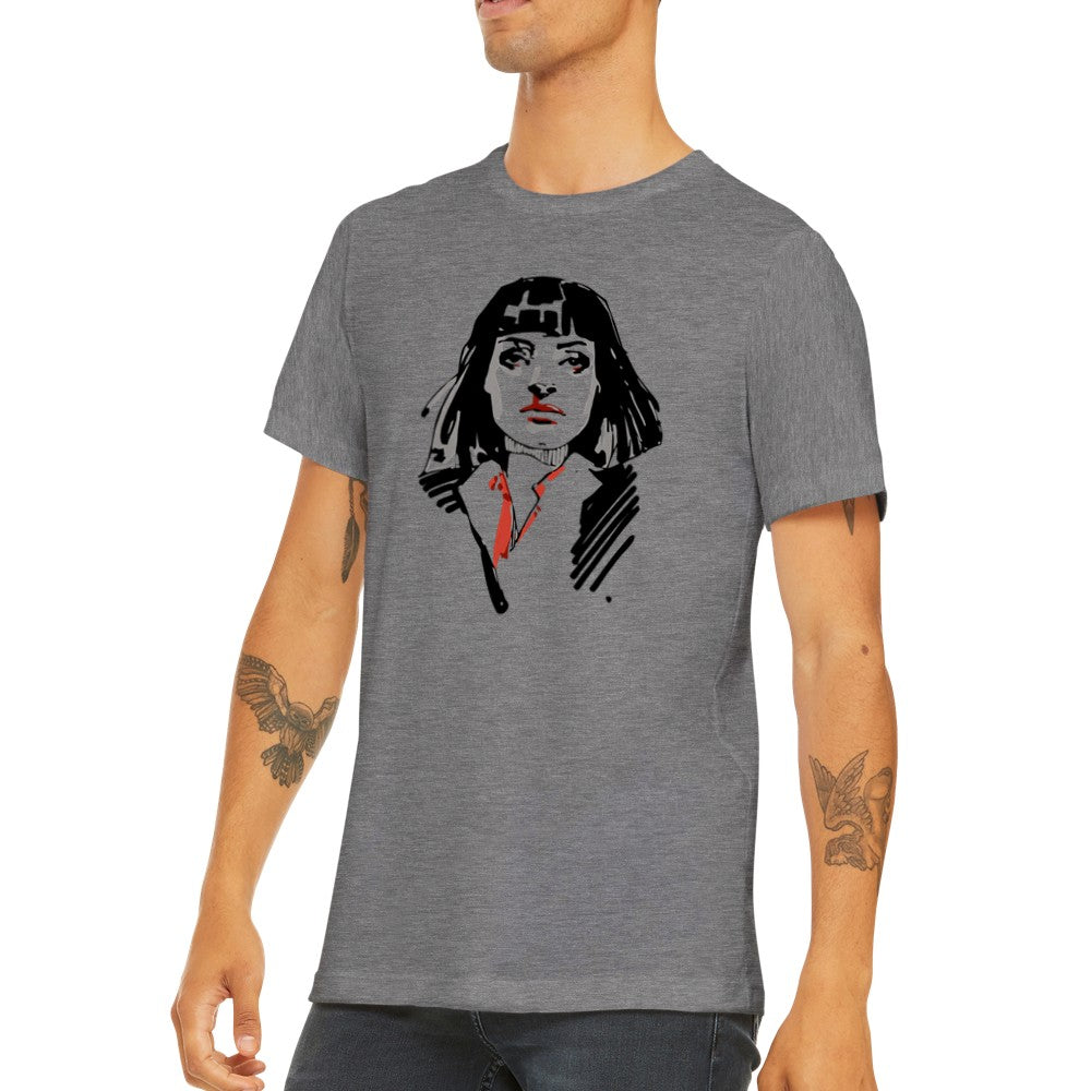 T-Shirt - Fiction Artwork - Mia Wallace Premium-Unisex-T-Shirt