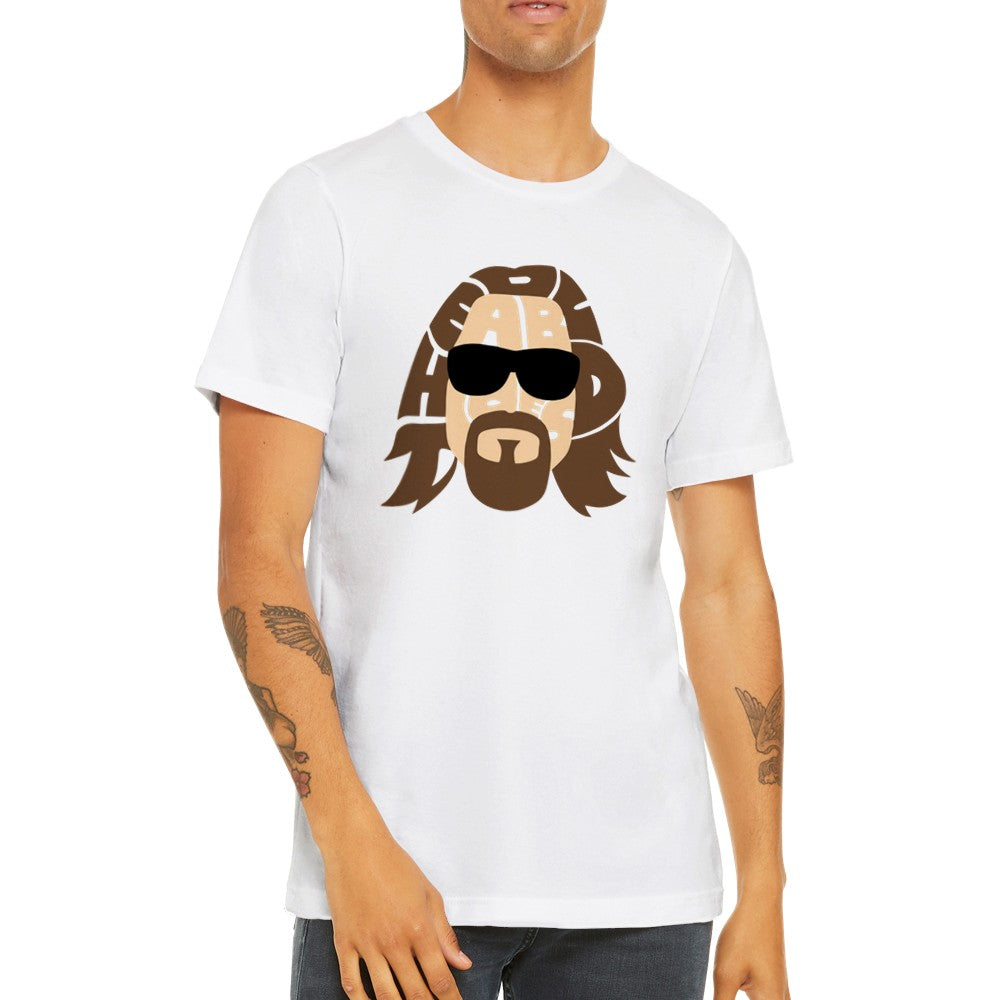 T-shirt - Lebowski Artwork - The Dude Sunglass - Premium Unisex T-shirt