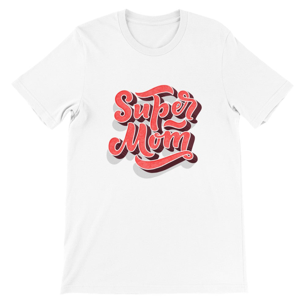 Sjove t-shirts - Mor - Super Mom - Premium Unisex T-shirt Citatshirts.dk