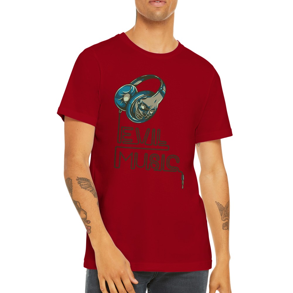 Grafik-T-Shirts - Böse Musik - Premium-Unisex-T-Shirt 