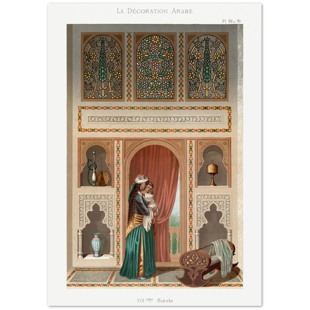 Poster La Décoration Arabe by Emile Prisse d'Avennes (1807-1879) PI. 89 or 90