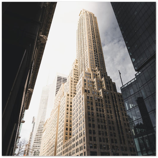 Poster – Wolkenkratzer in New York City USA – Premium-Mattpapier 