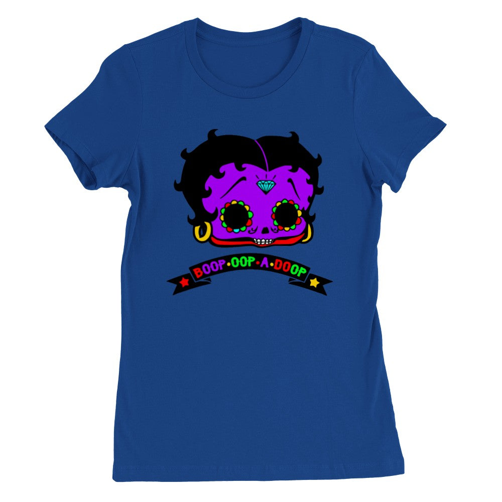 T-shirt - Betty Boop Zombie Not So Pretty Anymore Artwork - Premium Kvinde T-shirt