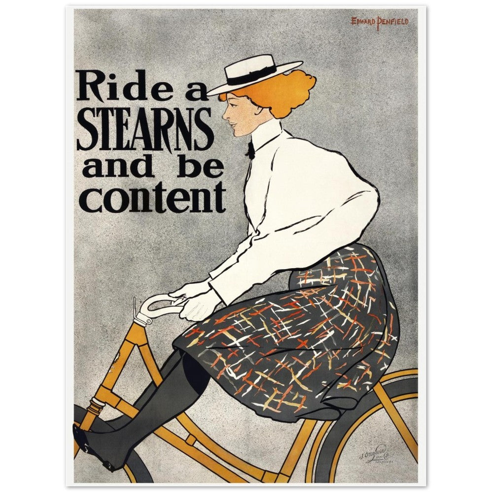 Poster Ride a Stearns and be content (1896) von Edward Penfield