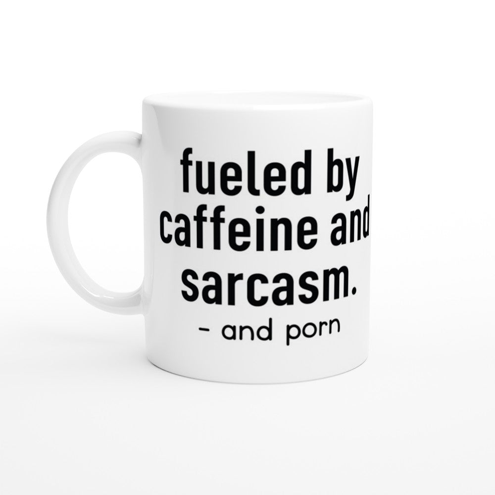 Krus - Sjov Kaffe Citat - Fueld By Caffeine and Sarcasm