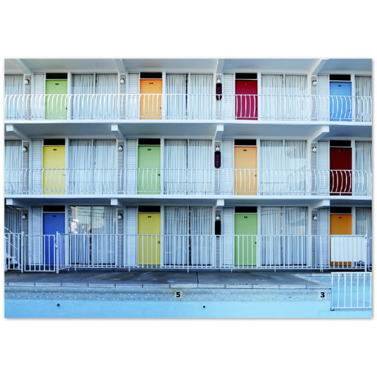 Poster - Colorful Historic Motel, Wildwood, New Jersey - Carol M. Highsmith