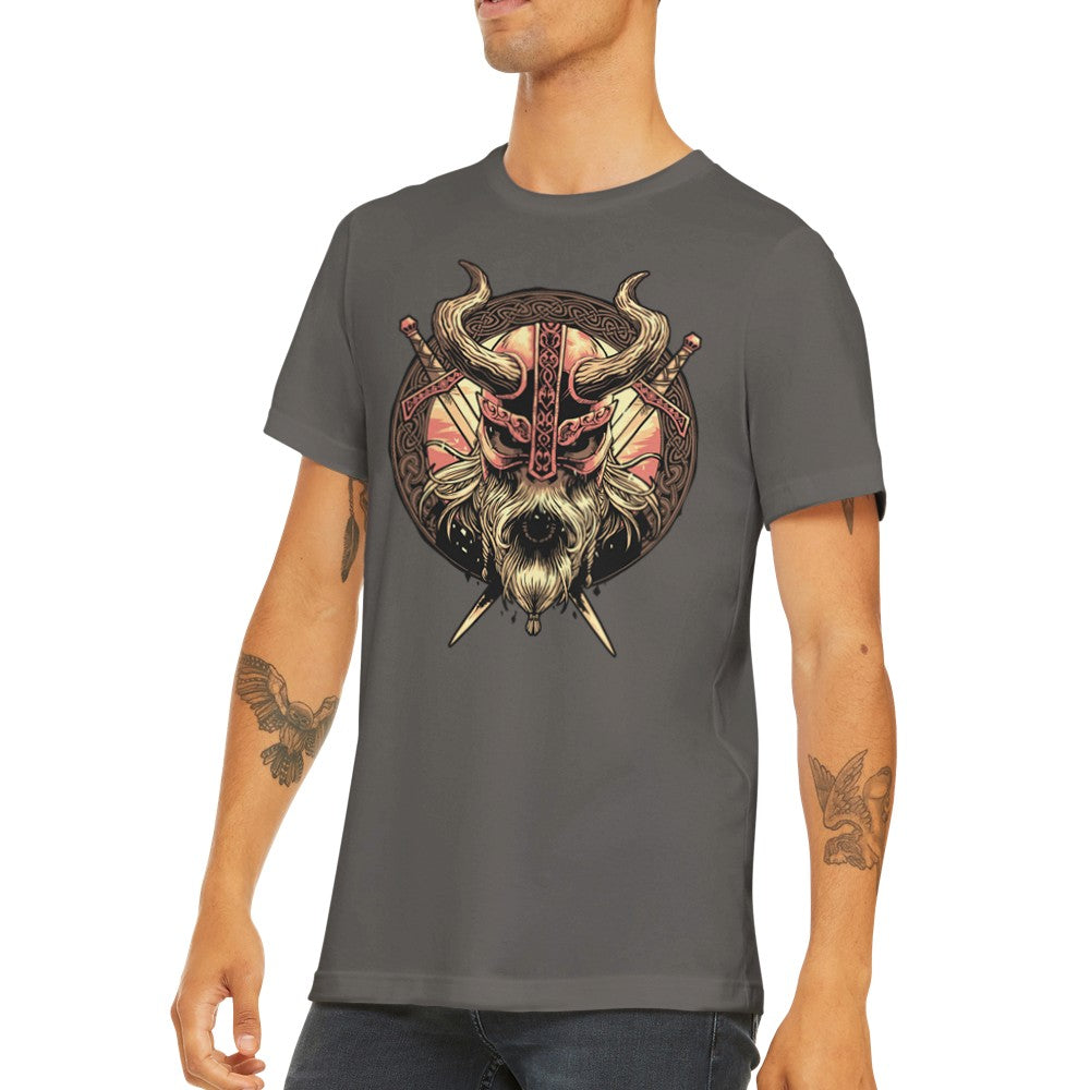 Quote T-Shirts - Vikings Shield Artwork Premium Unisex T-shirt