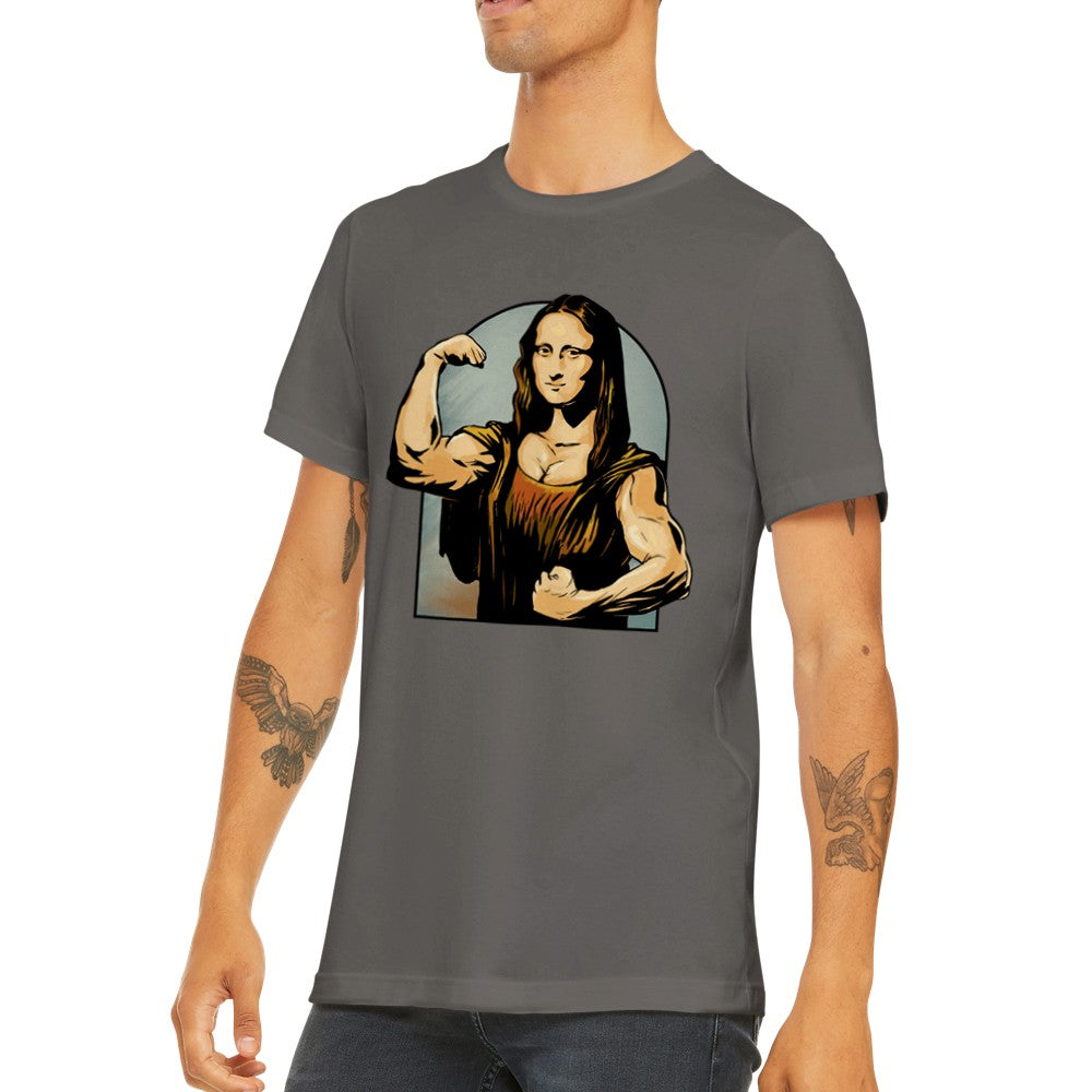 Quote T-shirt - Funny Designs Artwork - Mona Lisa Flex Premium Unisex T-shirt