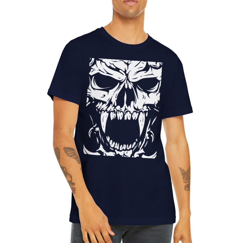 Artwork T-Shirts - Evil Deamon Skull - Premium Unisex T-shirt