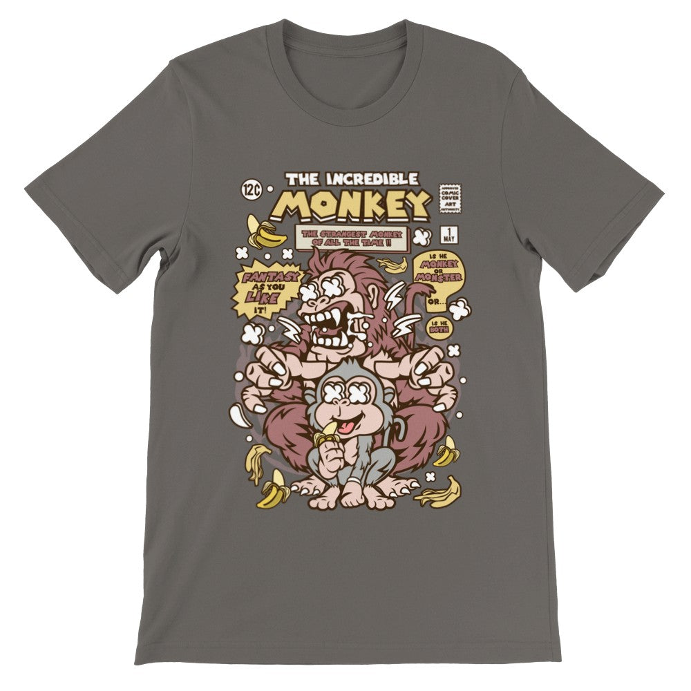 Sjove t-shirts - The Incredible Monkey Premium Unisex T-shirt
