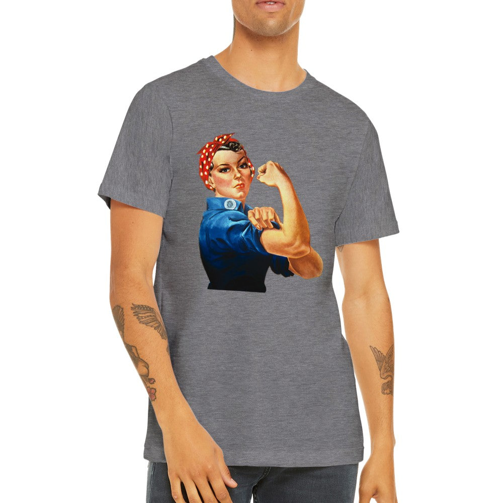 Mama T-Shirts - Retro Style Power Woman - Premium Unisex T-Shirt