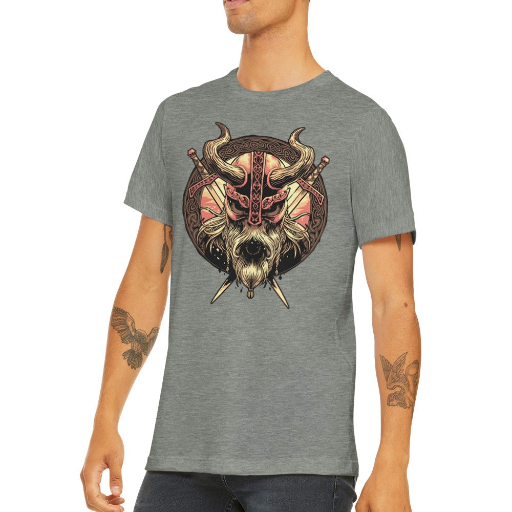 Quote T-Shirts - Vikings Shield Artwork Premium Unisex T-shirt