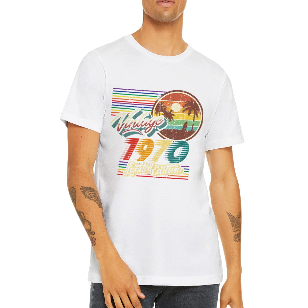 Sjov T-shirt - 1970 Vintage T-shirt Limited Edition Premium Unisex T-shirt