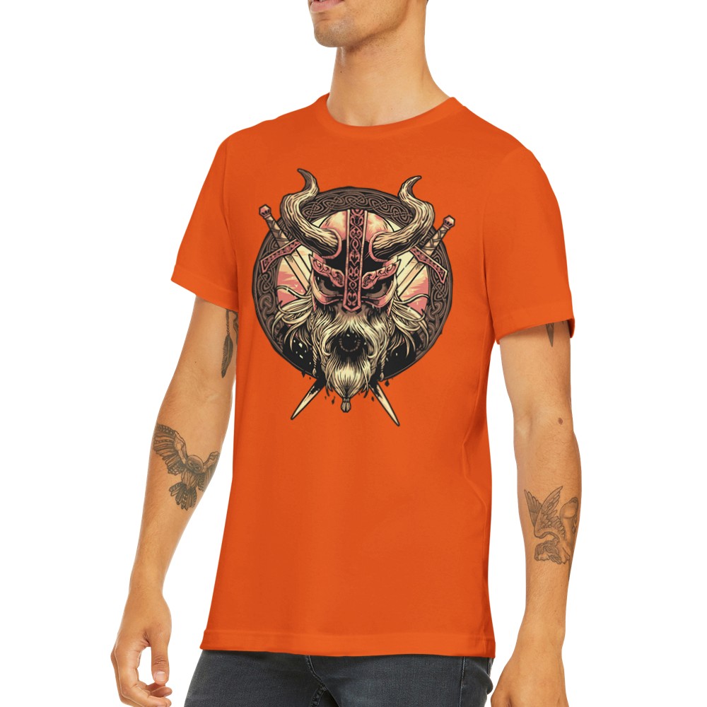 Quote T-Shirts - Vikings Shield Artwork Premium Unisex T-shirt