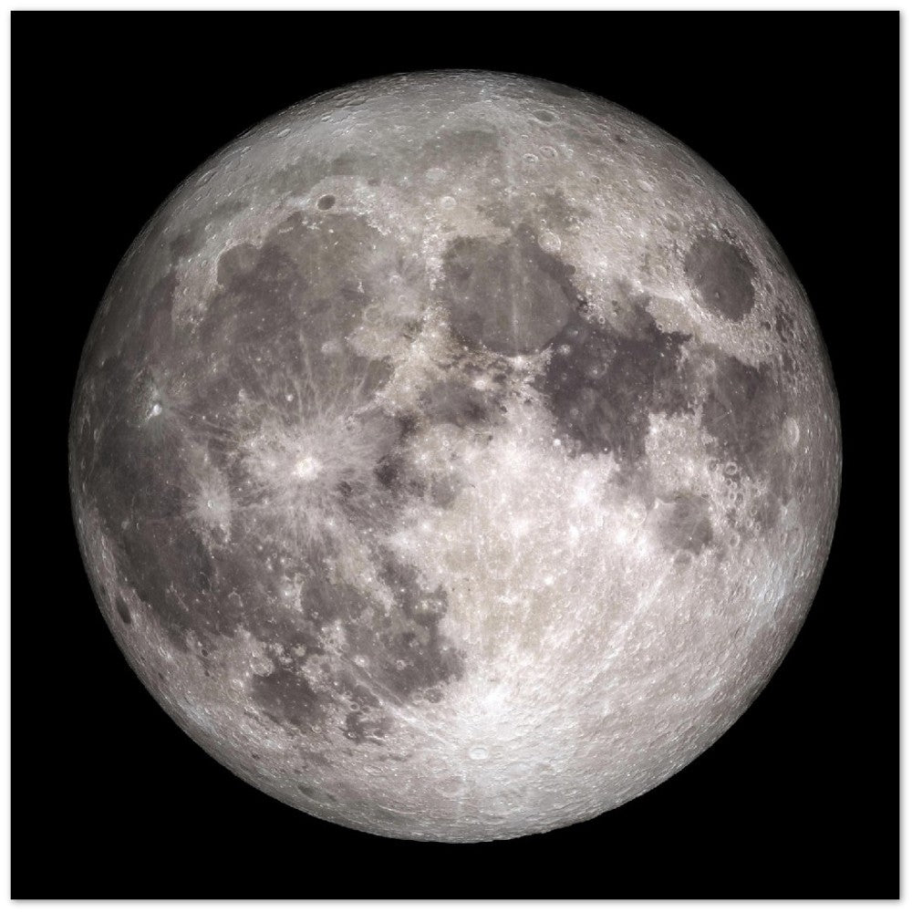 NASA Posters - Full Moon - Premium Matte Poster Paper
