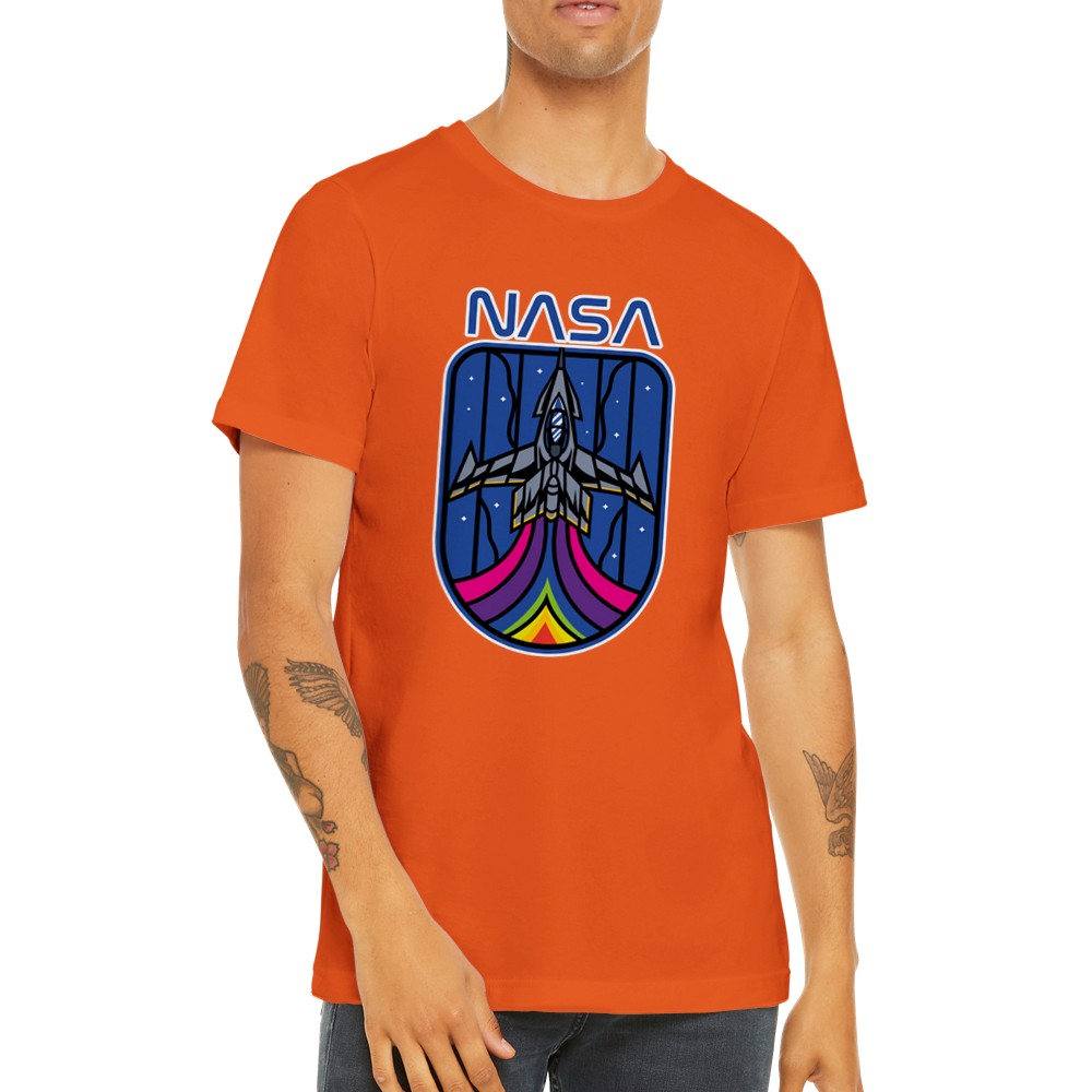 Zitat T-Shirt - Lustige Designs - NASA Space Invader Artwork Premium Unisex T-Shirt 