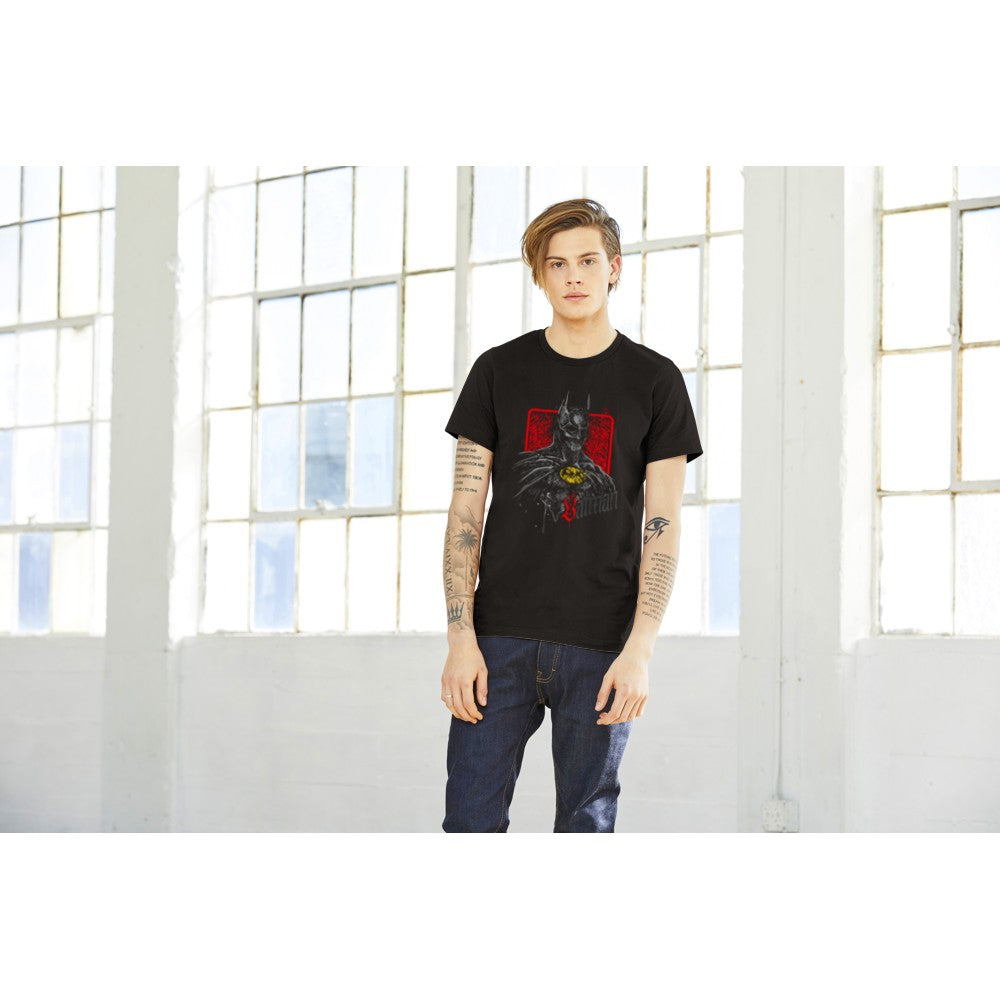 T-Shirt - The Bat Artwork - Fledermaus-Zombie-Zeichnung Premium-Unisex-T-Shirt 