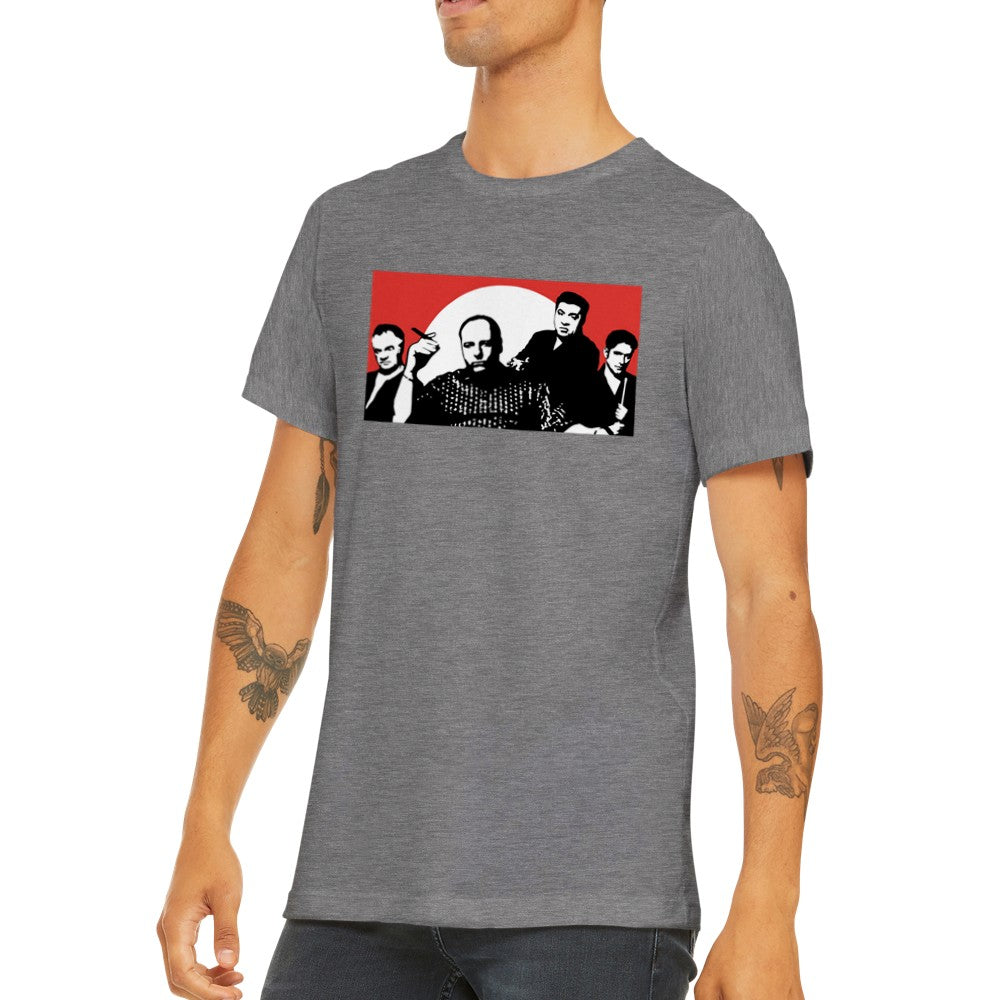 T-Shirt – Gangster Gangsta Artwork – Das Familien-Premium-Unisex-T-Shirt mit Rundhalsausschnitt