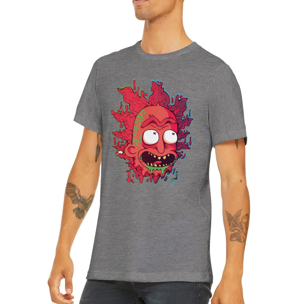 T-Shirt - Rick Artwork - Crazy Rick Stück Premium Unisex T-Shirt